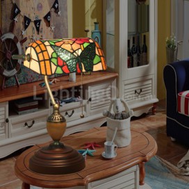 European Stained Glass Table Lamp