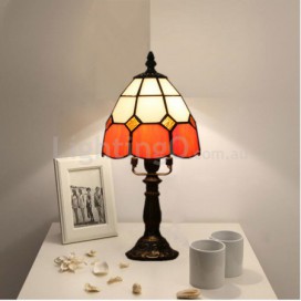 6 Inch Height: 12 Inch Mediterranean Stained Glass Table Lamp