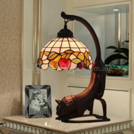 8 Inch European Stained Glass Table Lamp