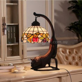 8 Inch European Stained Glass Table Lamp