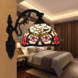 8 Inch European Stained Glass Wall Light