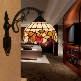 8 Inch European Stained Glass Wall Light