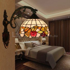 8 Inch European Stained Glass Wall Light