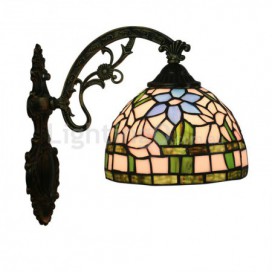 8 Inch European Stained Glass Wall Light