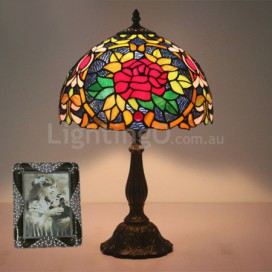 12 Inch European Stained Glass Table Lamp