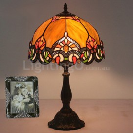 12 Inch European Stained Glass Table Lamp