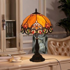 12 Inch European Stained Glass Table Lamp