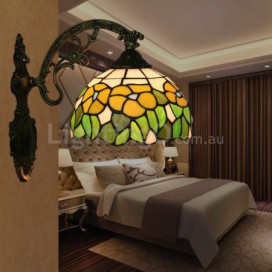 8 Inch European Stained Glass Wall Light