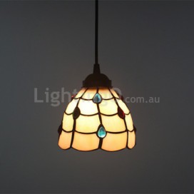 12 Inch European Stained Glass Pendant Light