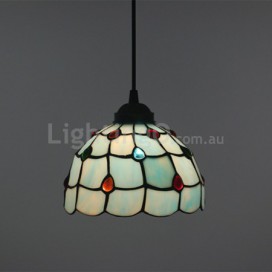 12 Inch European Stained Glass Pendant Light