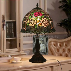 12 Inch European Stained Glass Table Lamp