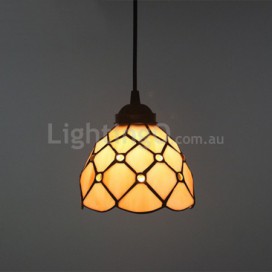 12 Inch European Stained Glass Pendant Light