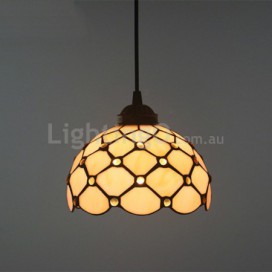 12 Inch European Stained Glass Pendant Light