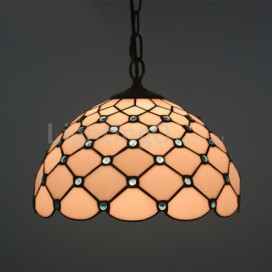 12 Inch European Stained Glass Pendant Light