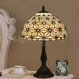 12 Inch American Simple Stained Glass Table Lamp