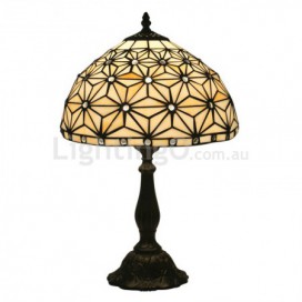 12 Inch American Simple Stained Glass Table Lamp