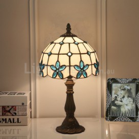 8 Inch European Stained Glass Table Lamp