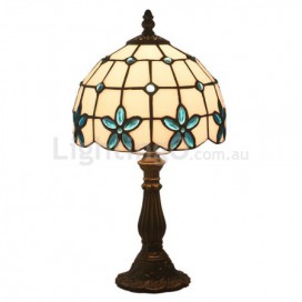 8 Inch European Stained Glass Table Lamp