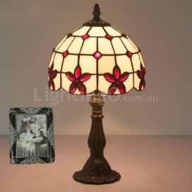 8 Inch European Stained Glass Table Lamp