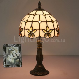 8 Inch European Stained Glass Table Lamp