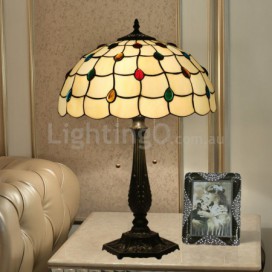 16 Inch European Stained Glass Table Lamp