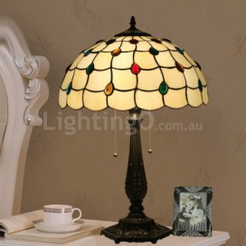 16 Inch European Stained Glass Table Lamp