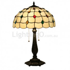 16 Inch European Stained Glass Table Lamp