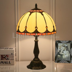 12 Inch European Stained Glass Table Lamp