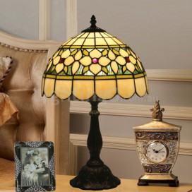 12 Inch European Stained Glass Table Lamp