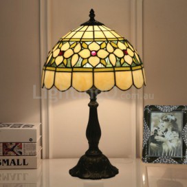 12 Inch European Stained Glass Table Lamp