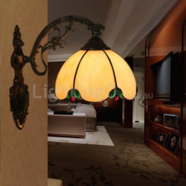 8 Inch American Simple Stained Glass Wall Light