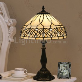 12 Inch European Stained Glass Table Lamp