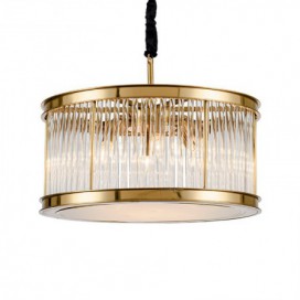 8 Light Modern / Contemporary Steel Pendant Light with Crystal Acrylic Shade