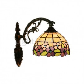 8 Inch European Stained Glass Wall Light