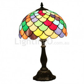 12 Inch European Stained Glass Table Lamp