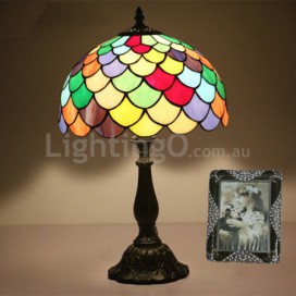 12 Inch European Stained Glass Table Lamp