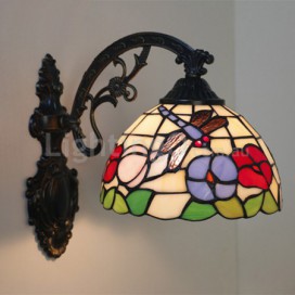 8 Inch European Stained Glass Wall Light