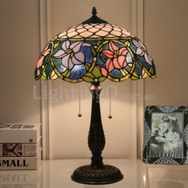 16 Inch European Stained Glass Table Lamp