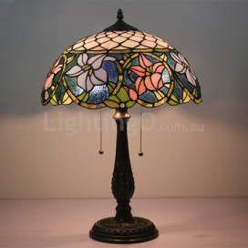 16 Inch European Stained Glass Table Lamp