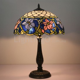 16 Inch European Stained Glass Table Lamp