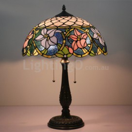 16 Inch European Stained Glass Table Lamp