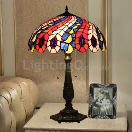 16 Inch European Stained Glass Table Lamp