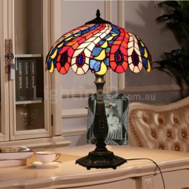 16 Inch European Stained Glass Table Lamp