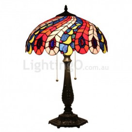 16 Inch European Stained Glass Table Lamp