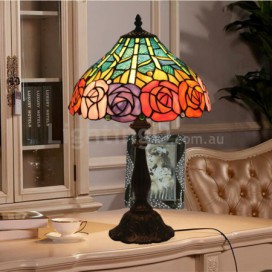 12 Inch European Stained Glass Table Lamp