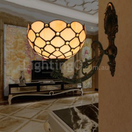 8 Inch European Stained Glass Wall Light