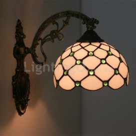 8 Inch European Stained Glass Wall Light