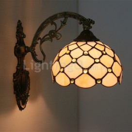 8 Inch European Stained Glass Wall Light