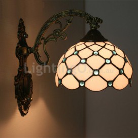 8 Inch European Stained Glass Wall Light