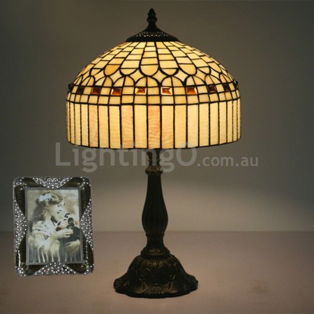 12 Inch American Simple Stained Glass Table Lamp